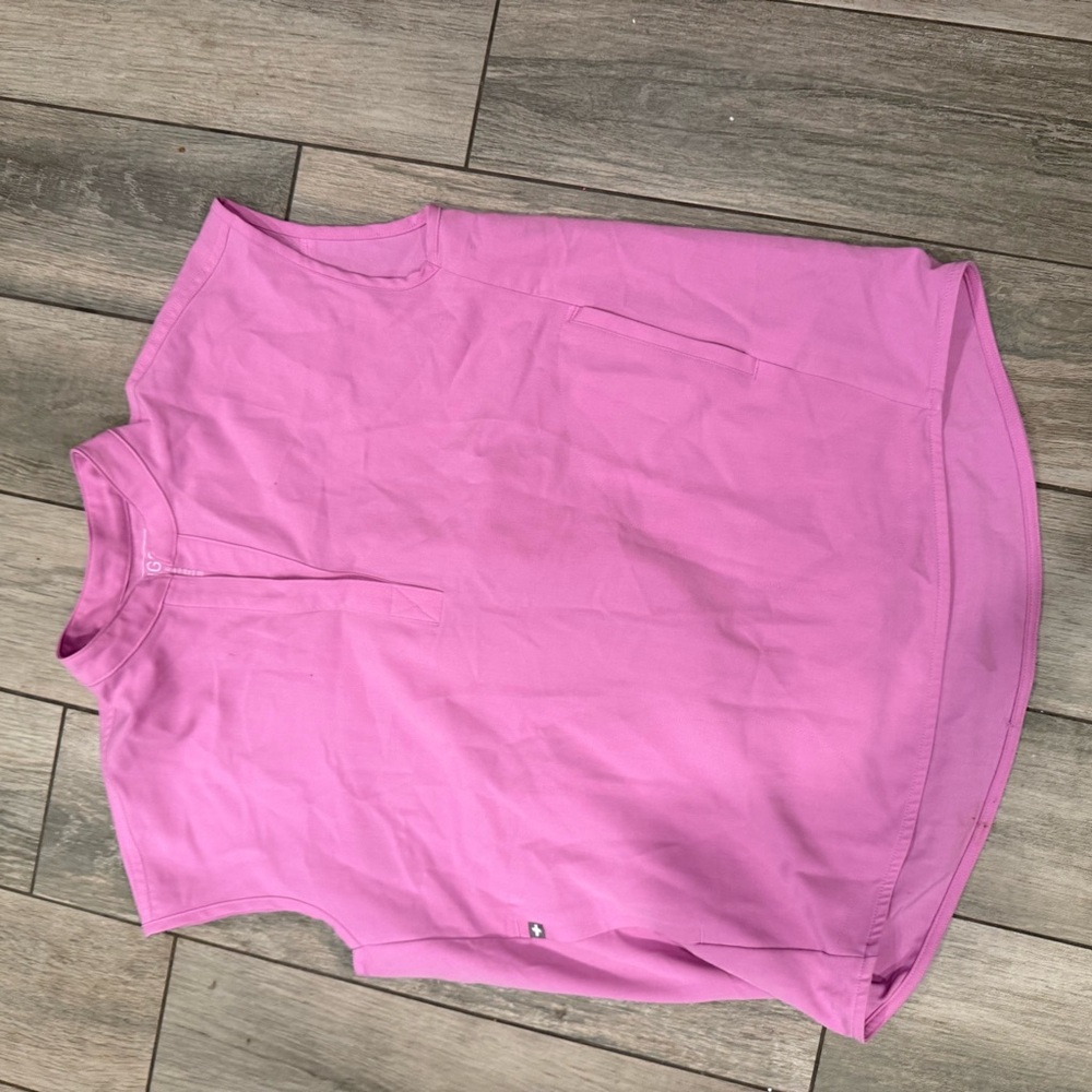 Figs Vibrant Pink Top